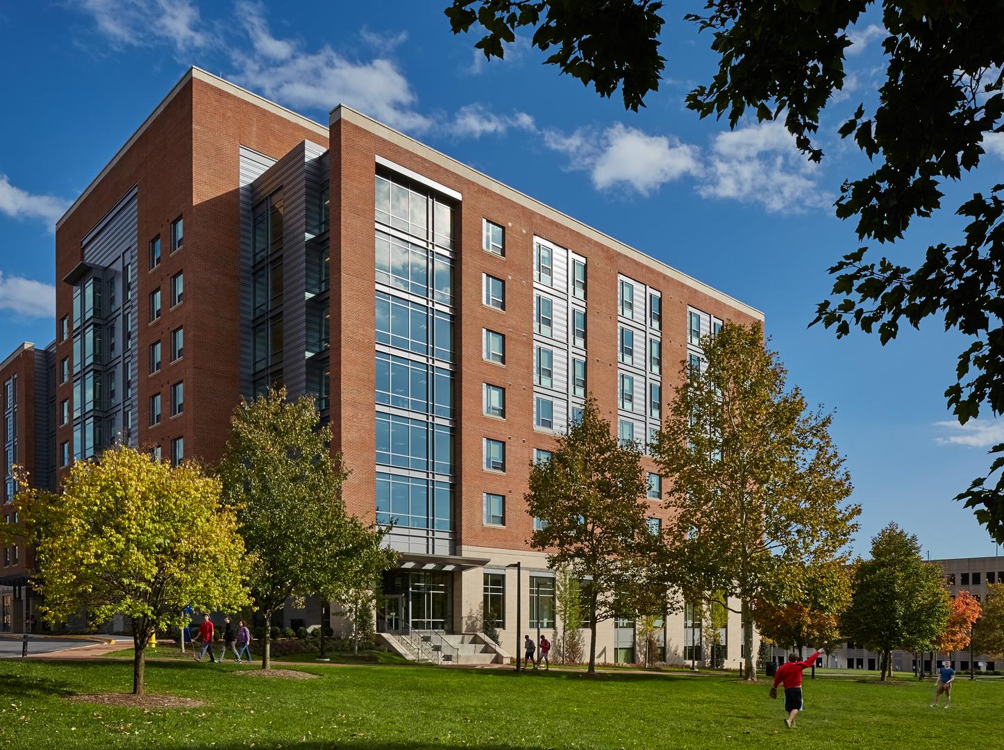 UMD Prince Frederick Hall Clark Construction   West Entrance Mayer Mall Jpg 